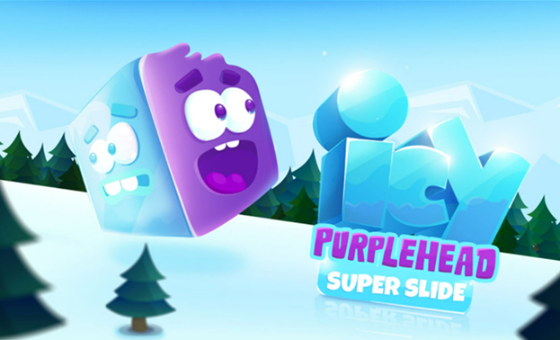 Icy Purple Head Super Slide - Play Online at Math Playground